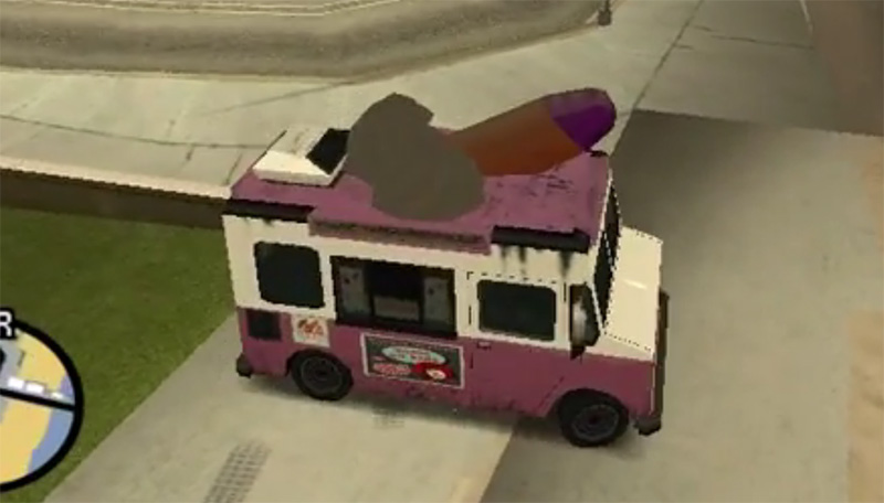 Ice cream vans in games