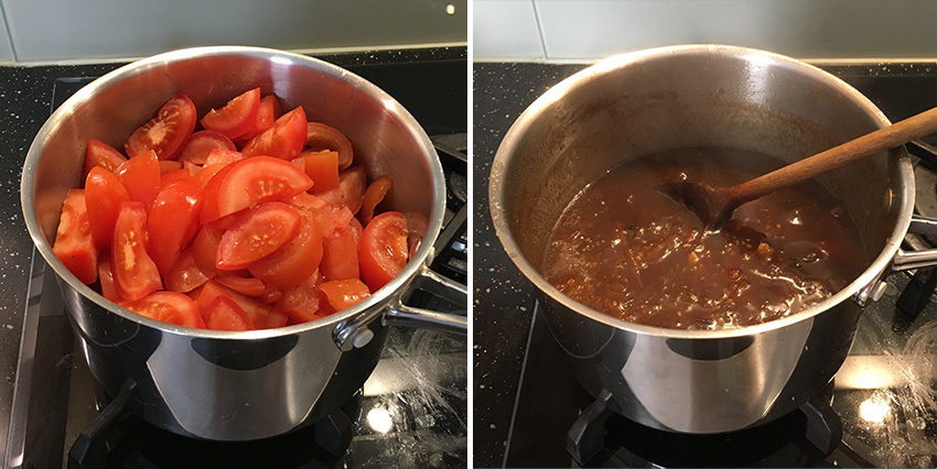Making ketchup